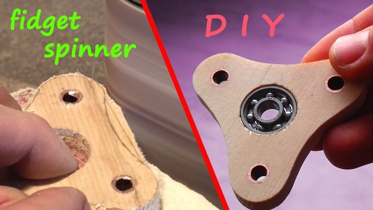 Fidget Spinner wooden. DIY. How to make.