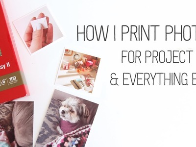 How I print photos for Project Life & everything else!