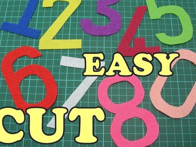 How to cut Numbers without template - EASY
