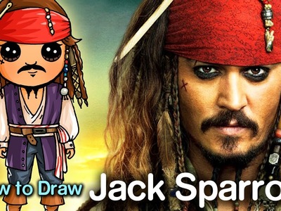 How to Draw Captain Jack Sparrow | Pirates of the Caribbean