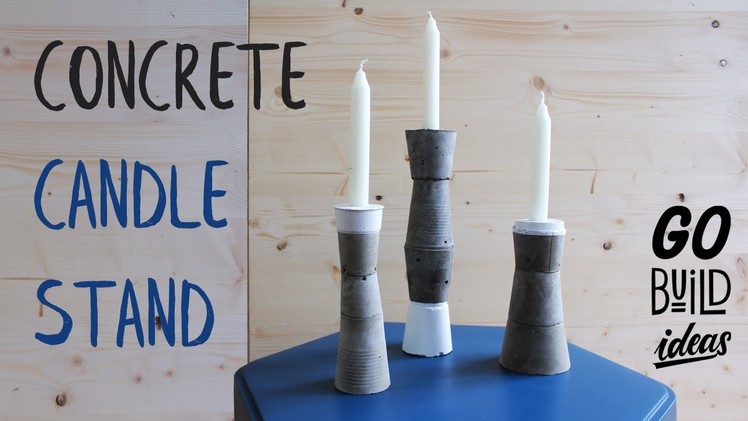 How to make a CONCRETE CANDLE STAND