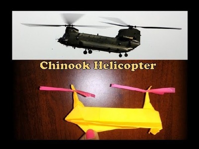 How to make a Paper Model of Chinook Helicoptor Very Easy