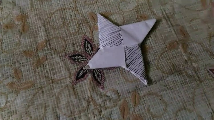 How to make a paper ninja star