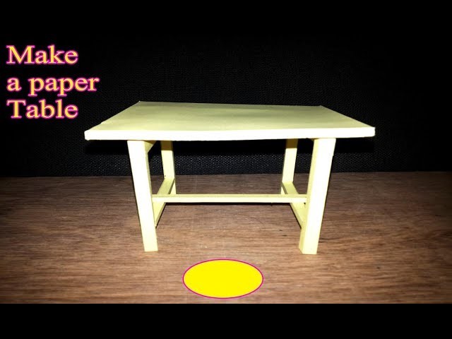 How to make a paper Table DIY
