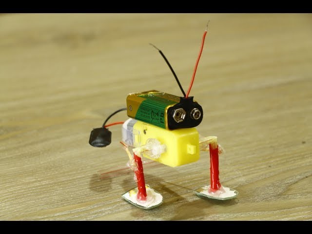 How to make a walking robot at home with Gear Motor