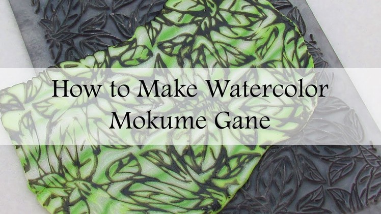 How to Make a Watercolor Mokume Gane (a variation on the hidden magic technique)