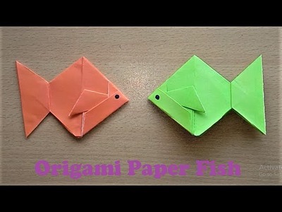 How to make an Origami Paper Fish Step by Step - Very Easy Origami Fish