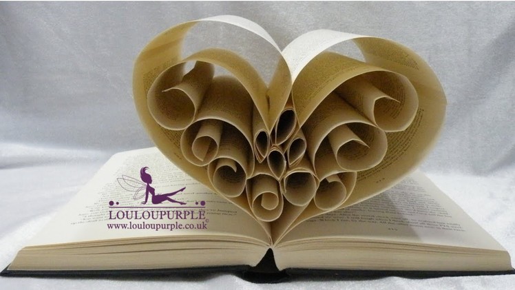How to make Book Art. Heart.