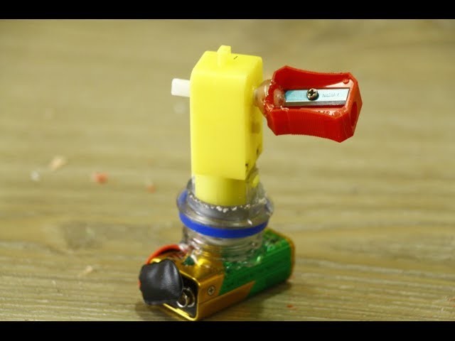 How to make Electric pencil Sharpener - kids school life hacks