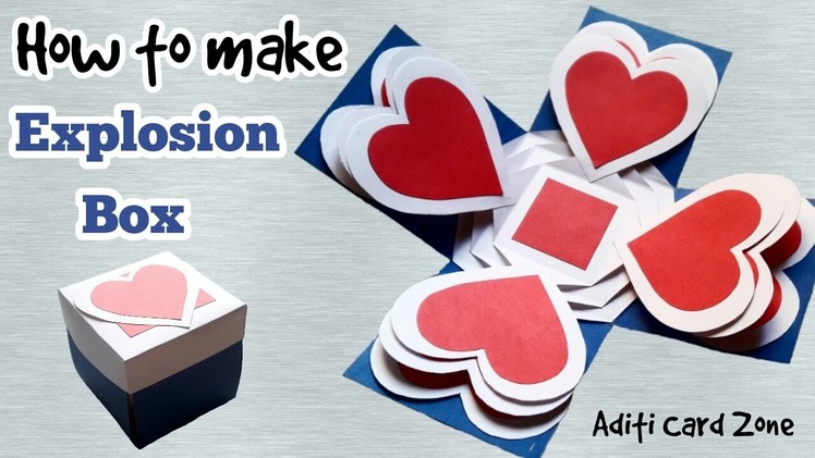 How to make Explosion box step by step | Raksha bandhan gift ideas | Handmade card for friend |