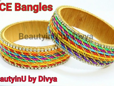 How to make Lace Silk Thread Bangles at Home