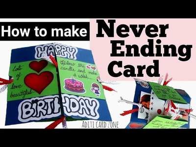 How to make Never Ending Card | Friendship day card ideas | Rakshabandhan card ideas |