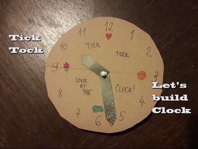 How to make paper Clock and learn to tell the Time