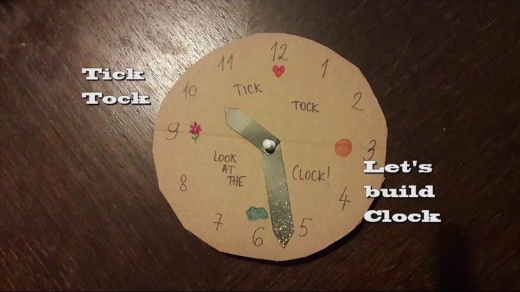 How to make paper Clock and learn to tell the Time