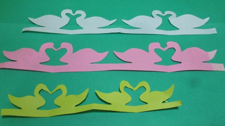How to make paper cutting designs patterns step by step | make a paper cutting duck