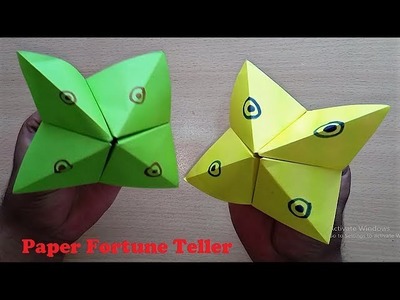 How to make Paper Fortune Teller - Easy Origami Fortune Teller Making