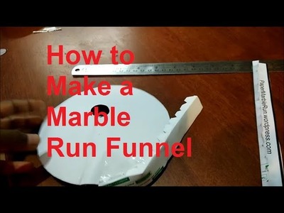 How to Make Paper marble Run Funnel