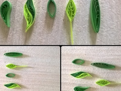 How To Make Quilling Leaf in 5 Types || CCA