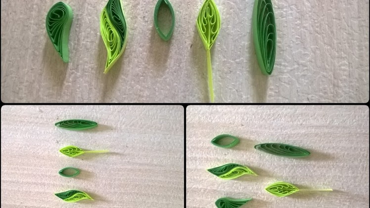 How To Make Quilling Leaf in 5 Types || CCA
