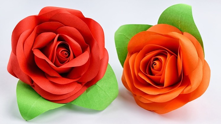 How to make REAL ROSE of paper. Paper Crafts