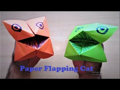 How to Make Super Easy Paper Flapping Cat Origami - Paper Cat