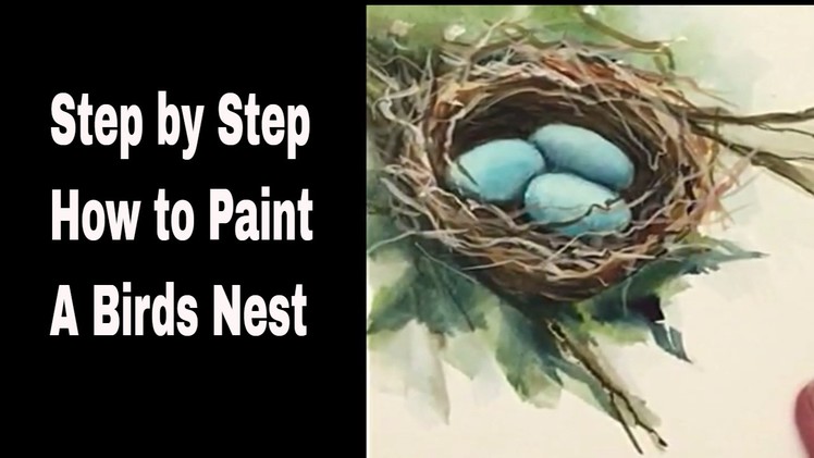 How to paint a Bird's Nest: MIMI'S SKETCHBOOK