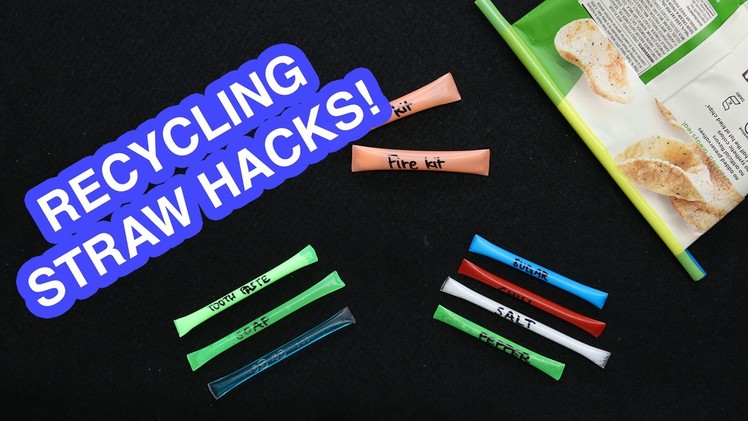 How To Recycle Straws Into Travel Packs