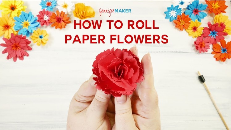 How to Roll Paper Flowers (Quilled Flowers)