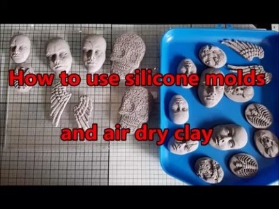 How to use silicone molds and air dry clay