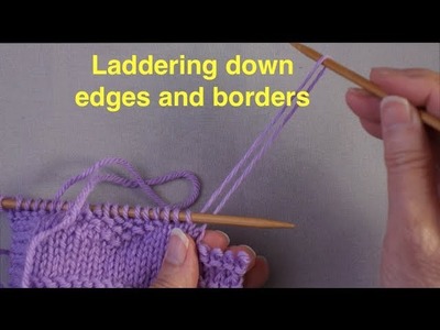 Knitting SOS: Laddering down a border to fix mistakes