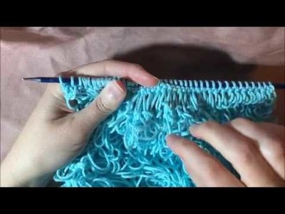 Loop stitch knitting