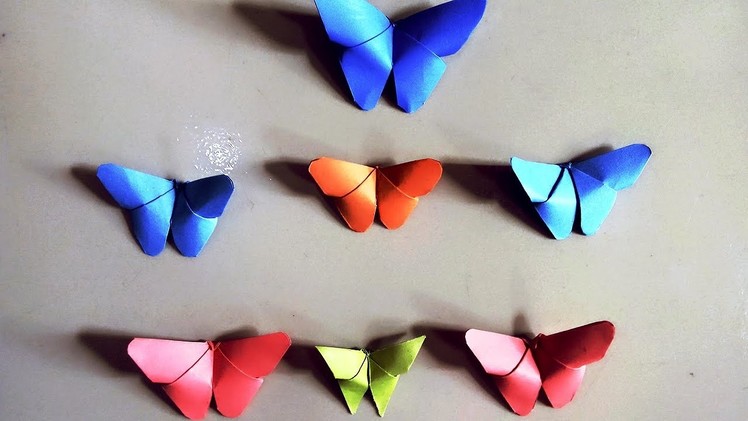 Origami Butterfly - How to make an Origami Butterfly, Easy Tutorial step-by-step. DIY Craft