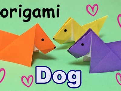 Origami Easy for Kids but Cool | How to Make a Paper Dog | Origami Animal Dog Tutorial