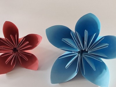 Origami Kusudama Flower Folding Instructions - How to make a Best Kusudama Paper Flower