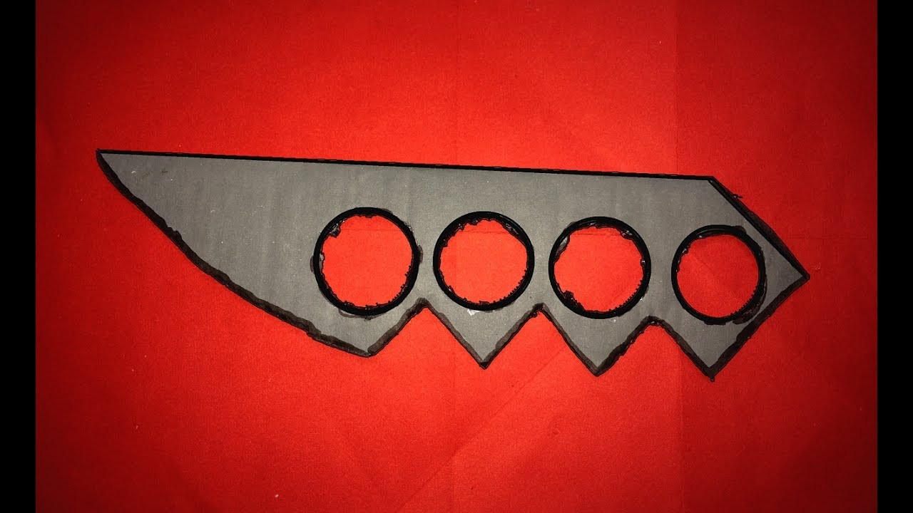 how to make a naruto knife out of paper