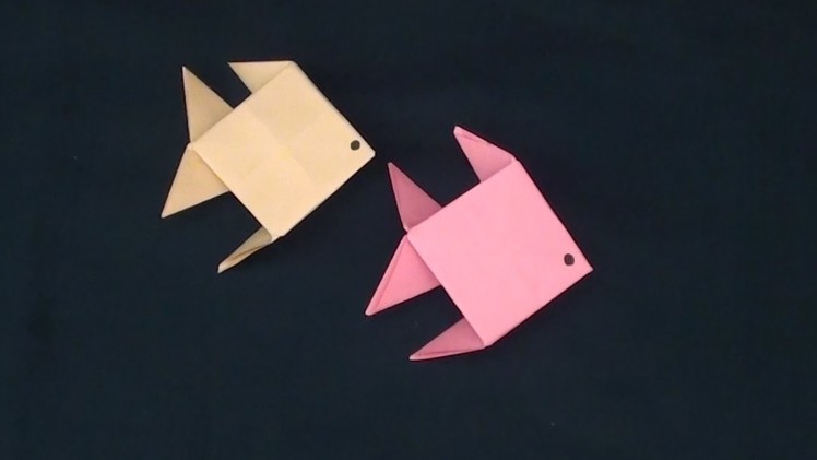 Paper Fish Origami for Kids| How to Make Paper Fish with some Folds to Paper