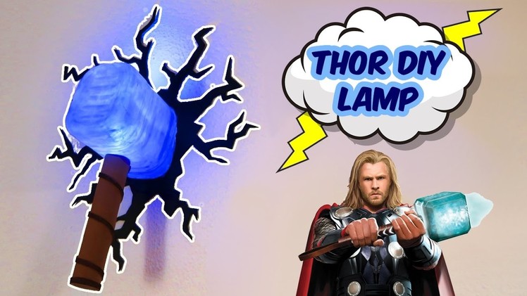 Super Hero crafts. How to make THOR recycled lamp
