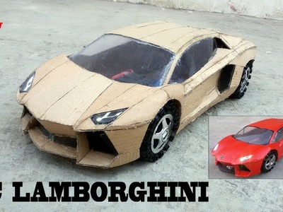 WOW! Super RC Lamborghini  || DIY || Cardboard Lamborghini Aventador || How to make Electric Toy Car