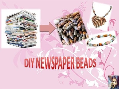 2 ways of newspaper beads DIY || RECYCLE old newspapers
