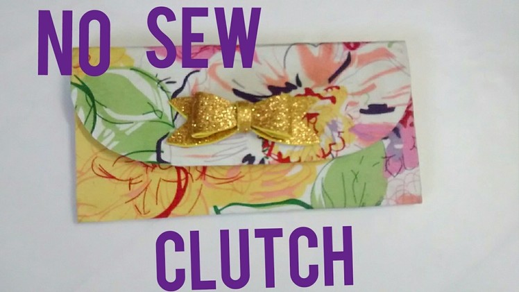 DIY Clutch Purse No Sew - How To Make Clutch Purse At Home | DIY Clutch Purse No Sew
