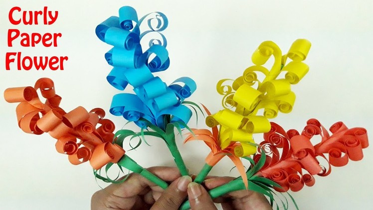 ❂DIY Curly Paper Flowers-How to Make a Paper Flower-Swirly Paper Hyacinths | Ennova Crafts-DIY❂