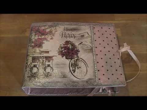 DIY dress a box file with butcher paper 1.Ντύνω κλασέρ με χασαπόχαρτο 1