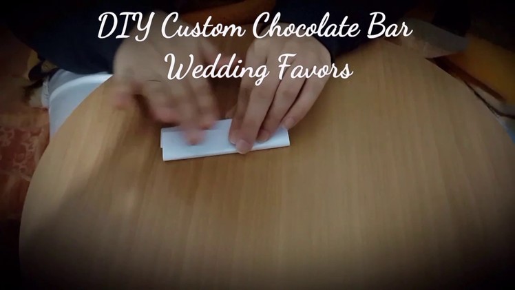 DIY - How To - Custom Chocolate Wrapping Paper Technique - Wedding Favors