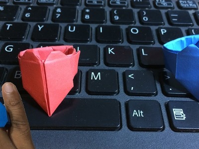 [ DIY ] - How To Make Easy Paper Love.Heart Ring ( Origami Love Ring ).