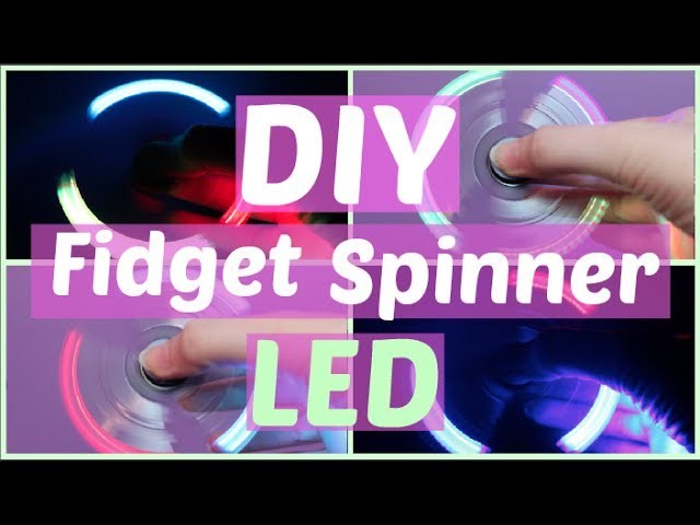 DIY LED Fidget Spinner with Bearing Caps! Easy, Cheap Spinner