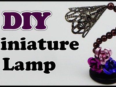 DIY | Miniatur Puppenhaus Perlen Lampe | Miniature beads dollhouse lamp | furniture