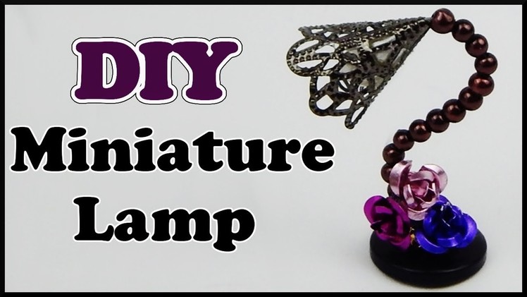 DIY | Miniatur Puppenhaus Perlen Lampe | Miniature beads dollhouse lamp | furniture