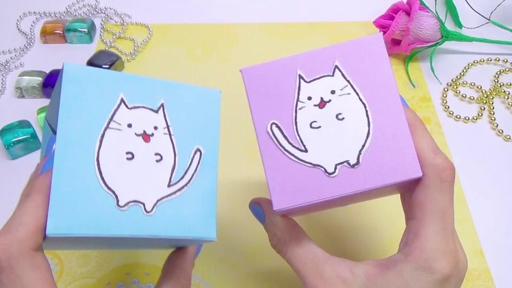 DIY paper crafts idea. DIY kawaii cat - easy paper toys. DIY projects ideas. Julia DIY
