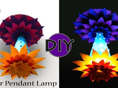 DIY Paper Pendant Lamp | lampshades | Lamp out of paper | Art with Creativity 203