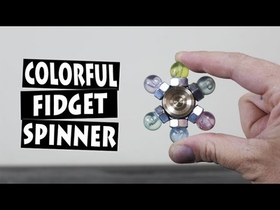 DIY Rainbow Hand Spinner Fidget Toy